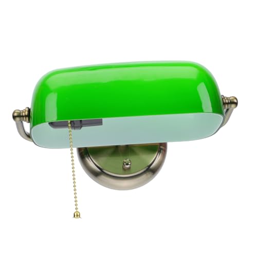 HAMPPLIES Vintage Wandleuchte im American Style Kompakte Grüne Wandlampe ohne Leuchtmittel Dekoratives Nachtlicht für Schlafzimmer und Wohnzimmer Vielseitige Innenbeleuchtung zur Einweihung von HAMPPLIES