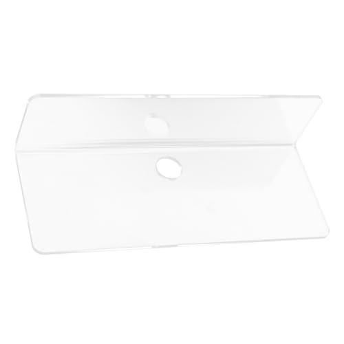 HAMPPLIES Wandregal aus Multifunktionales Förmiges Transparentes Floating Shelf für Badezimmer Küche und Schlafzimmer Platzsparendes Ablagesystem für Kosmetik und von HAMPPLIES