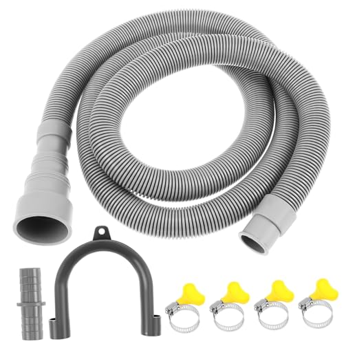 HAMPPLIES Waschmaschinen Ablaufschlauch Verlängerungskit mit Adaptern und Schlauchschellen Flexibel Einfache Installation Kompatibel für Waschmaschine Geschirrspüler und Spüle HAMPPLIES Waschmaschinen Ablaufschlauch Verlängerungskit mit Adaptern und Schlauchschellen Flexibel Einfache Installation Kompatibel für Waschmaschine Geschirrspüler und Spüle von HAMPPLIES