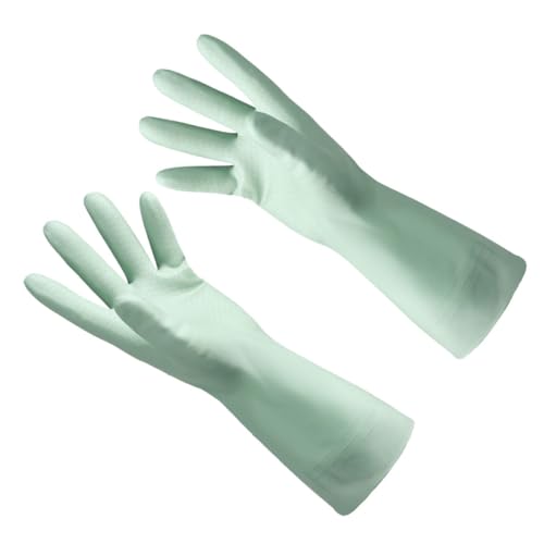 HAMPPLIES Wasserdichte Dünne Haushaltshandschuhe aus Grünem Gummi Strapazierfähige Spülhandschuhe für Küche und Reinigung Wiederverwendbare Schutzhandschuhe für Vielseitige Hausarbeit HAMPPLIES Wasserdichte Dünne Haushaltshandschuhe aus Grünem Gummi Strapazierfähige Spülhandschuhe für Küche und Reinigung Wiederverwendbare Schutzhandschuhe für Vielseitige Hausarbeit von HAMPPLIES