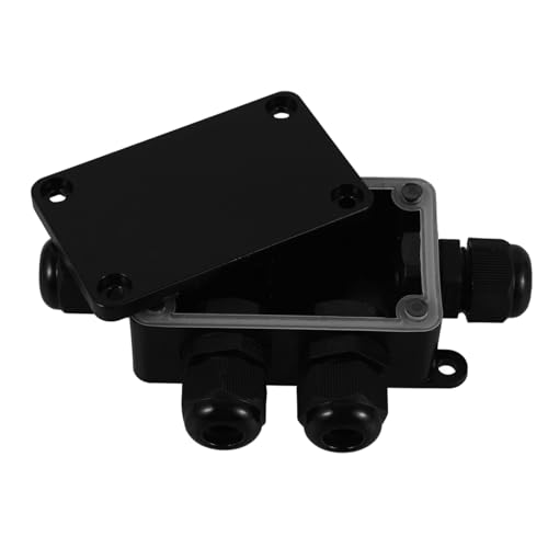 HAMPPLIES Wasserdichte Kunststoff Anschlussdose für Außenbereich Robuste Kabelschutzbox Wetterfeste Verteilerdose Ausgang für Garten und Straßenbeleuchtung Langlebiges Kabelgehäuse HAMPPLIES Wasserdichte Kunststoff Anschlussdose für Außenbereich Robuste Kabelschutzbox Wetterfeste Verteilerdose Ausgang für Garten und Straßenbeleuchtung Langlebiges Kabelgehäuse von HAMPPLIES