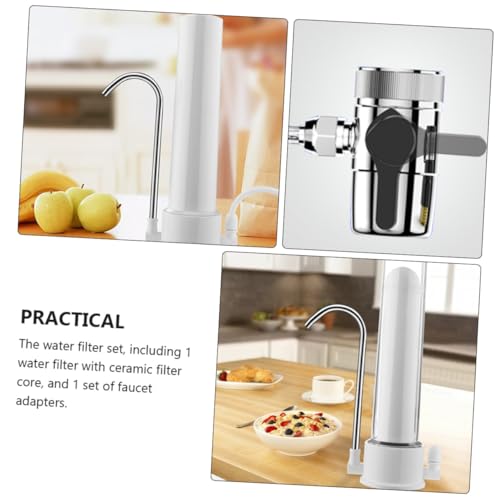 HAMPPLIES Wasserhahnfilter für Zuhause mit Keramikfilter Kompakt und Installieren Sicherer Trinkwasserfilter für Küche Chlor und Verbessert Geschmack Geeignet für Küchenarmaturen von HAMPPLIES
