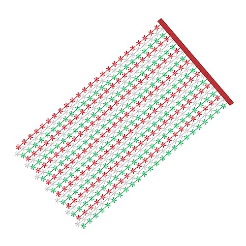 HAMPPLIES Weihnachtsfransen Vorhang Schneeflocken Girlande Hängend Winterdeko Party Dekoration Festlicher Schneeflocken Vorhang für Fenster Tür Wohnzimmer von HAMPPLIES