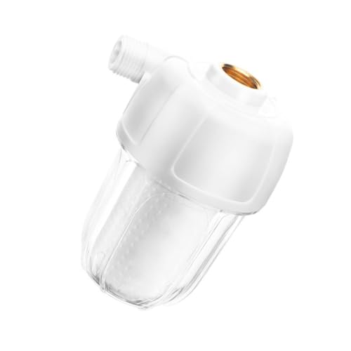 HAMPPLIES Weißer Wasser Vorfilter für Haushalts Wassererwärmer Sedimentreduzierender Wasserfilter aus Abs für Waschmaschine Bad und Küche Transparenter Gehäuse Wasserreiniger HAMPPLIES Weißer Wasser Vorfilter für Haushalts Wassererwärmer Sedimentreduzierender Wasserfilter aus Abs für Waschmaschine Bad und Küche Transparenter Gehäuse Wasserreiniger von HAMPPLIES