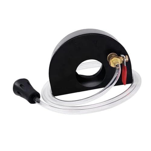 HAMPPLIES Winkelschleifer Schutzhaube mit Wasserzufuhr Verstellbar Staub und Spritzschutz aus Edelstahl für Polierwerkzeuge Kompatibel Sicherer Arbeitsschutz von HAMPPLIES