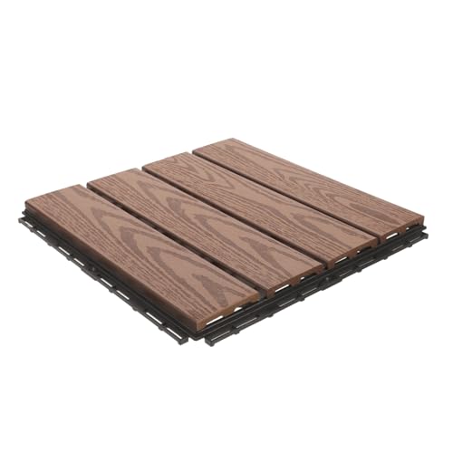 HAMPPLIES Wpc Klickfliesen Balkon Bodenbelag Interlocking Outdoor Terrasse Balkon Garten Rutschfest Wasserfest Einfache Langlebig HAMPPLIES Wpc Klickfliesen Balkon Bodenbelag Interlocking Outdoor Terrasse Balkon Garten Rutschfest Wasserfest Einfache Langlebig von HAMPPLIES