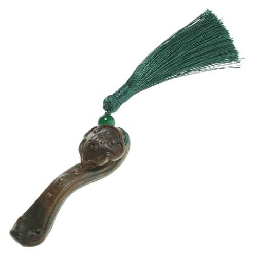 HAMPPLIES Ruyi Statue Aus Holz Handgefertigtes Feng Shui Desktop Ornament Elegante Deko Für Zuhause Und Büro Kreatives Wohnaccessoire Besonderes Für Freunde von HAMPPLIES