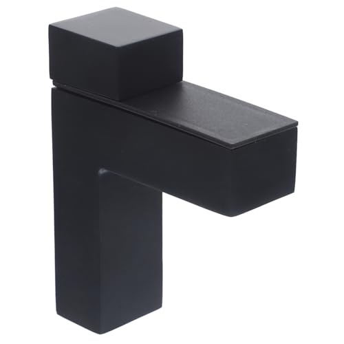 HAMPPLIES Zinklegierung Glas Klemme mit Verdickter Basis Stabile Halterung für Rahmenlose Glasplatten Rost Korrosionsbeständig Geeignet für Treppengeländer Büro Wohnraumeinsatz Schwarz von HAMPPLIES