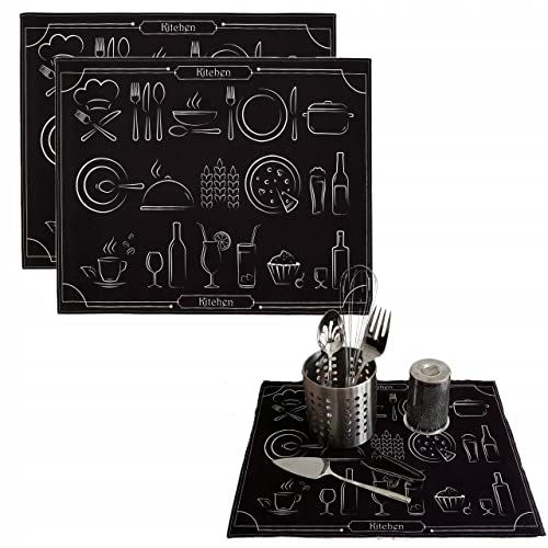 Hamur Home Set 2 Stück Abtropfmatte Trockenmatte fürs Geschirr 40x46cm Schnelltrocknend Spülbeckenmatte Geschirrabtropfmatte Geschirrunterlage für Küche Hamur Home Set 2 Stück Abtropfmatte Trockenmatte fürs Geschirr 40x46cm Schnelltrocknend Spülbeckenmatte Geschirrabtropfmatte Geschirrunterlage für Küche von HAMUR HOME