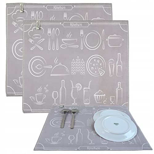 Hamur Home Set 2 Stück Abtropfmatte Trockenmatte fürs Geschirr 40x46cm Schnelltrocknend Spülbeckenmatte Geschirrabtropfmatte Geschirrunterlage für Küche Hamur Home Set 2 Stück Abtropfmatte Trockenmatte fürs Geschirr 40x46cm Schnelltrocknend Spülbeckenmatte Geschirrabtropfmatte Geschirrunterlage für Küche von HAMUR HOME