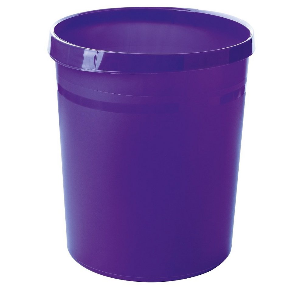 HAN-Bürogeräte Papierkorb 1 Papierkorb GRIP 18L - lila von HAN-Bürogeräte