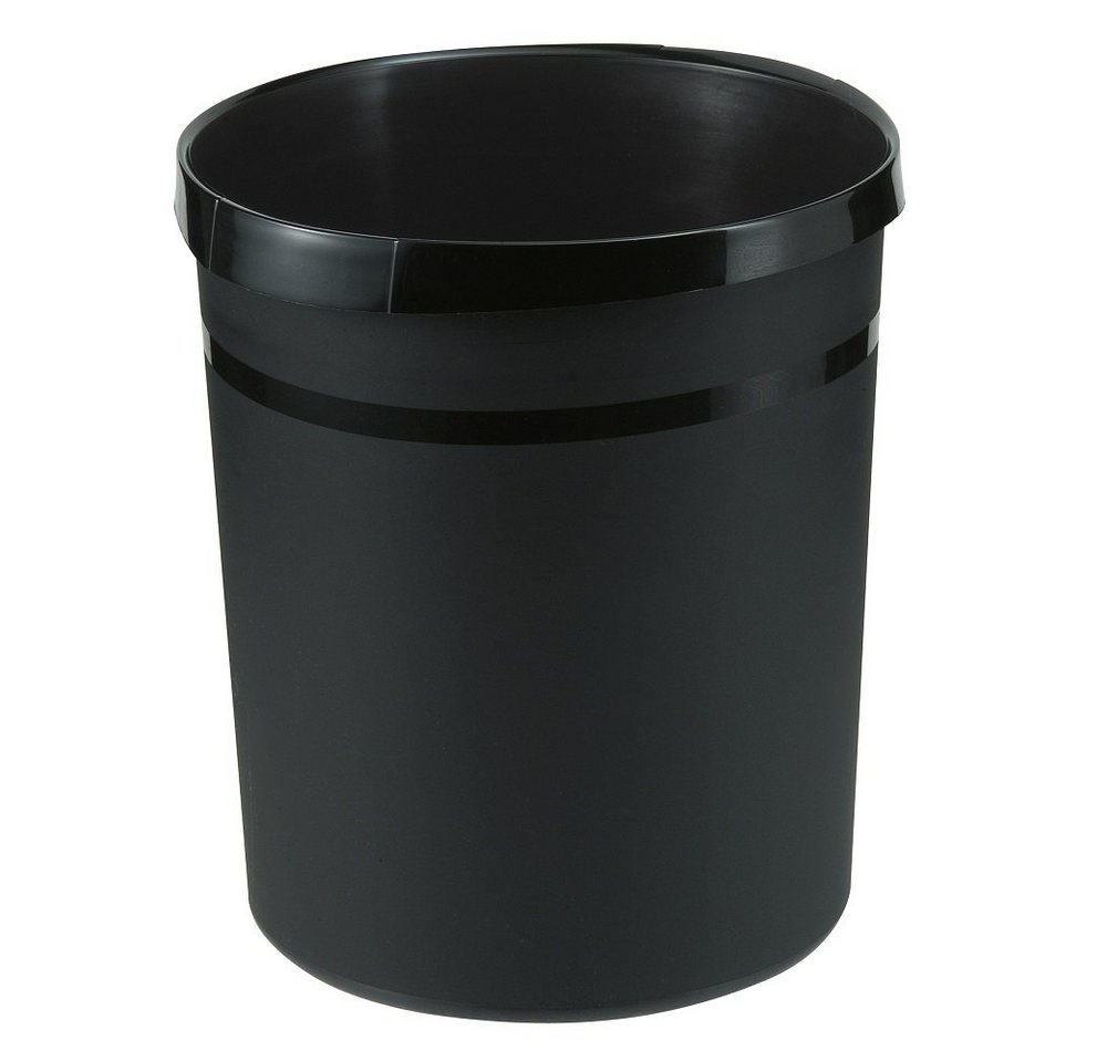 HAN-Bürogeräte Papierkorb 1 Papierkorb GRIP 18L - schwarz von HAN-Bürogeräte