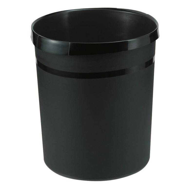 HAN-Bürogeräte Papierkorb 1 Papierkorb GRIP 18L - schwarz von HAN-Bürogeräte