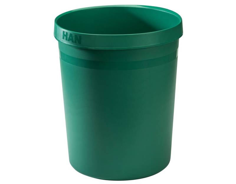 HAN-Bürogeräte Papierkorb 1 Papierkorb GRIP KARMA 18 Liter - grün von HAN-Bürogeräte