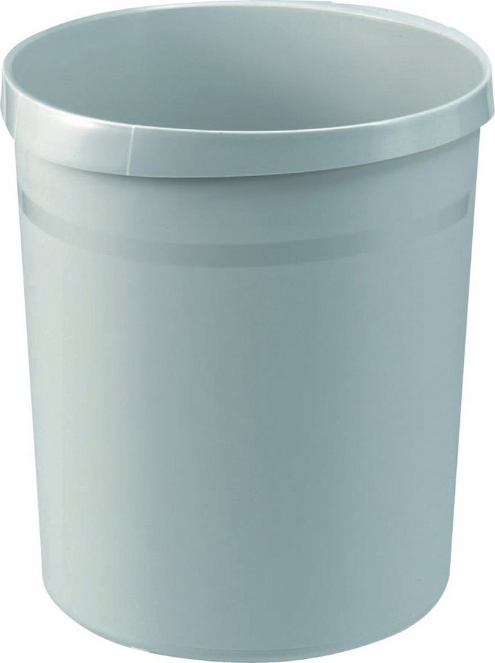 HAN-Bürogeräte Papierkorb Papierkorb Grip mit Griffmulden 18 Liter lichtgrau von HAN-Bürogeräte