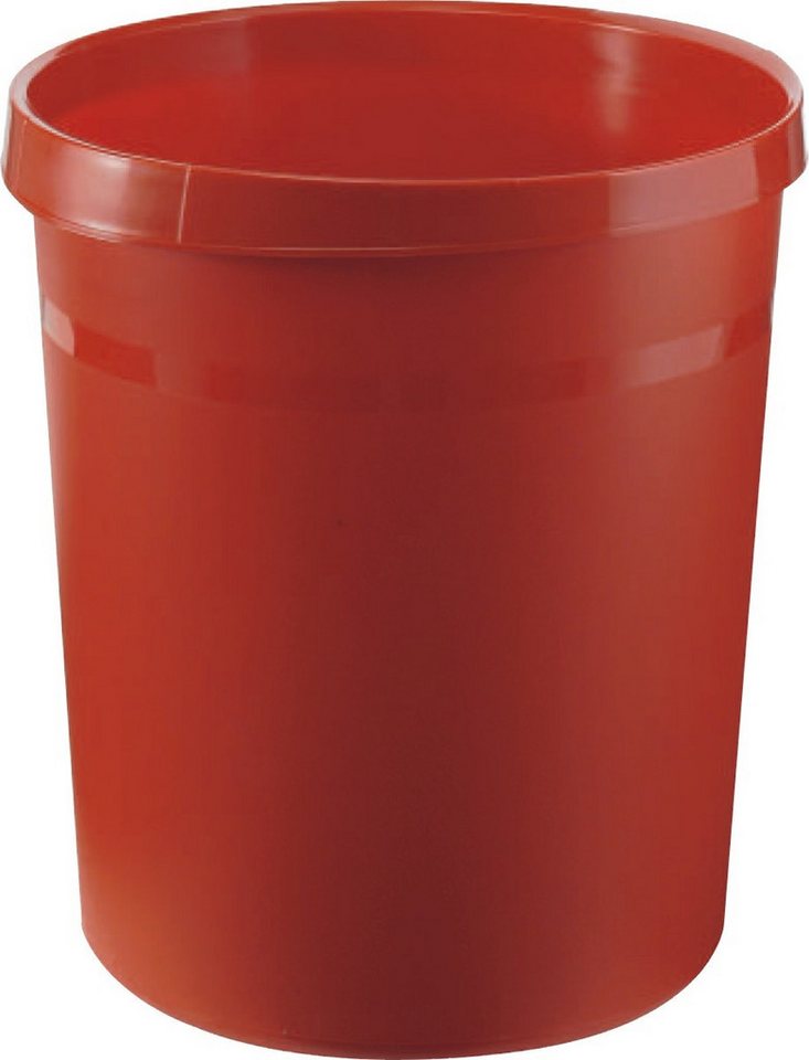 HAN-Bürogeräte Papierkorb Papierkorb Grip mit Griffmulden 18 Liter rot von HAN-Bürogeräte