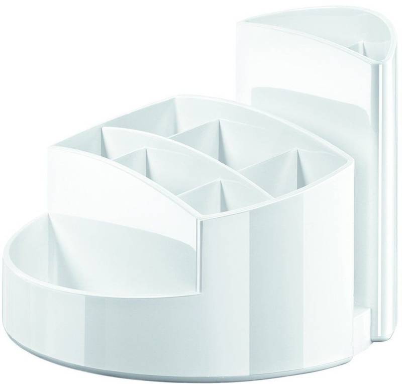 HAN-Bürogeräte Tischaufsatz Köcher RONDO mit 9 Fächern weiß von HAN-Bürogeräte