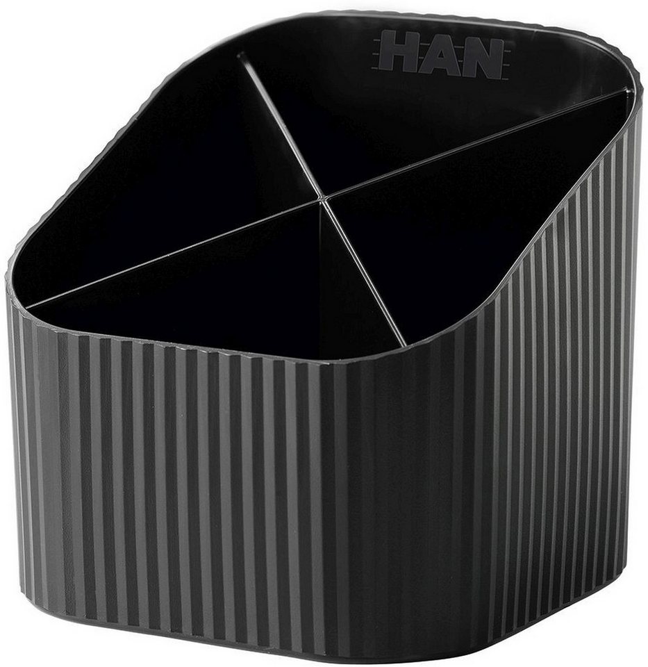HAN-Bürogeräte Tischaufsatz Schreibtischköcher Re-X-Loop 4 Fächer RC-Kunststoff schwarz HAN-Bürogeräte Tischaufsatz Schreibtischköcher Re-X-Loop 4 Fächer RC-Kunststoff schwarz von HAN-Bürogeräte