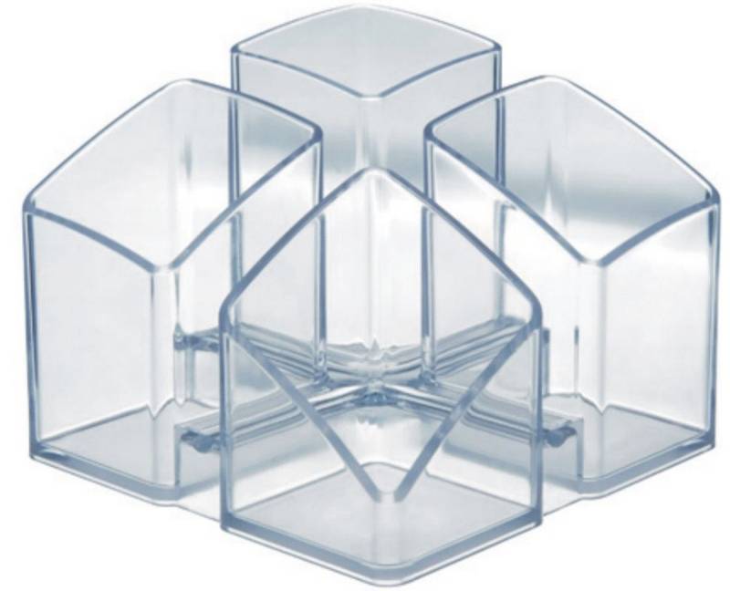 HAN-Bürogeräte Tischaufsatz Schreibtischköcher Scala grau transparent (4 Stück) von HAN-Bürogeräte