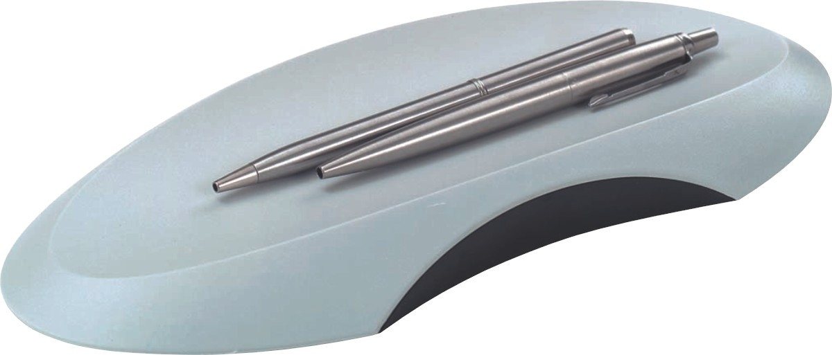 HAN-Bürogeräte Tischaufsatz Stiftschale Delta lichtgrau/schwarz (10 Stück) von HAN-Bürogeräte