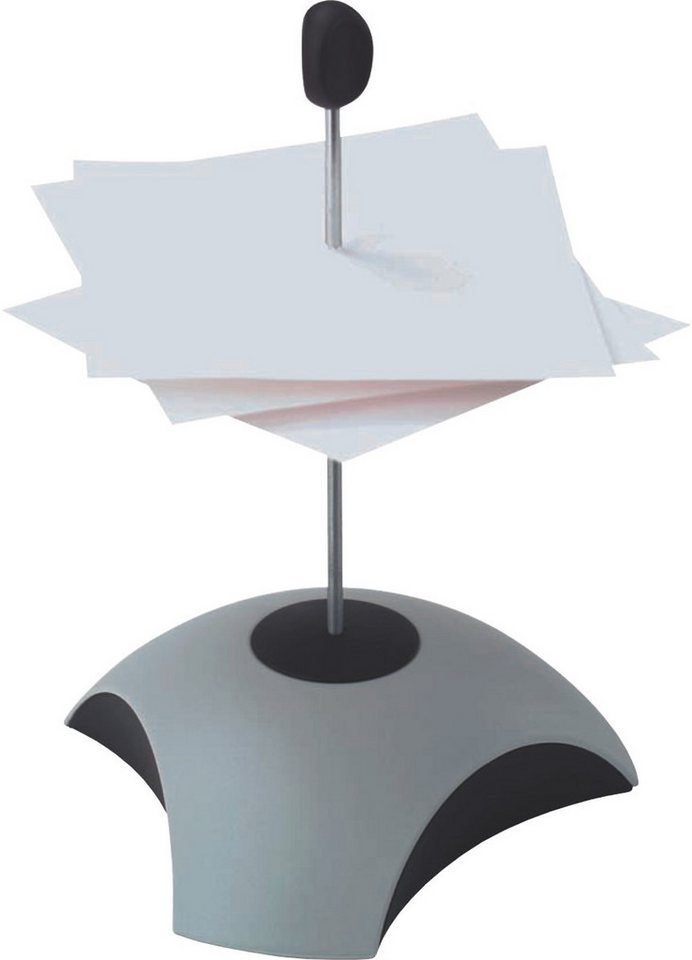 HAN-Bürogeräte Tischaufsatz Zettelspießer Delta mit Schutzkappe lichtgrau/schwarz von HAN-Bürogeräte