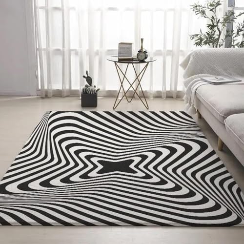 HAN MAN XIU 3D-Teppich mit Zebramuster, geeignet für Wohnzimmer, Schlafzimmer, Balkon, Badezimmer, rutschfeste Matte, Dekoration HAN MAN XIU 3D-Teppich mit Zebramuster, geeignet für Wohnzimmer, Schlafzimmer, Balkon, Badezimmer, rutschfeste Matte, Dekoration von HAN MAN XIU