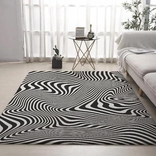 HAN MAN XIU 3D-Teppich mit Zebramuster, geeignet für Wohnzimmer, Schlafzimmer, Balkon, Badezimmer, rutschfeste Matte, Dekoration HAN MAN XIU 3D-Teppich mit Zebramuster, geeignet für Wohnzimmer, Schlafzimmer, Balkon, Badezimmer, rutschfeste Matte, Dekoration von HAN MAN XIU