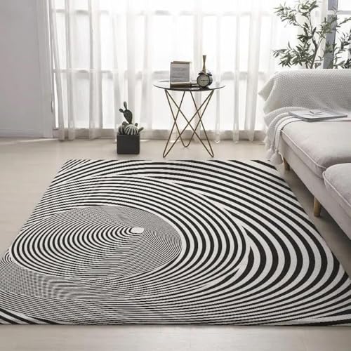 HAN MAN XIU 3D-Teppich mit Zebramuster für Wohnzimmer, Schlafzimmer, Balkon, Badezimmer – rutschfeste Matte & dekorativer Bodenbelag HAN MAN XIU 3D-Teppich mit Zebramuster für Wohnzimmer, Schlafzimmer, Balkon, Badezimmer – rutschfeste Matte & dekorativer Bodenbelag von HAN MAN XIU