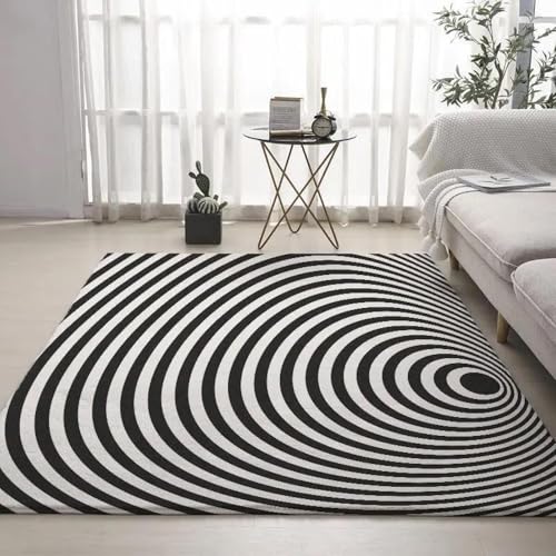 HAN MAN XIU 3D-Teppich mit Zebramuster für Wohnzimmer, Schlafzimmer, Balkon, Badezimmer – rutschfeste Matte & dekorativer Bodenbelag HAN MAN XIU 3D-Teppich mit Zebramuster für Wohnzimmer, Schlafzimmer, Balkon, Badezimmer – rutschfeste Matte & dekorativer Bodenbelag von HAN MAN XIU