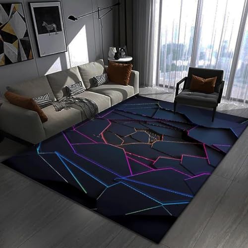HAN MAN XIU 3D-Teppiche mit geometrischen Mustern, geeignet für Schlafzimmer und Badezimmer, rutschfeste Matte, Dekoration HAN MAN XIU 3D-Teppiche mit geometrischen Mustern, geeignet für Schlafzimmer und Badezimmer, rutschfeste Matte, Dekoration von HAN MAN XIU