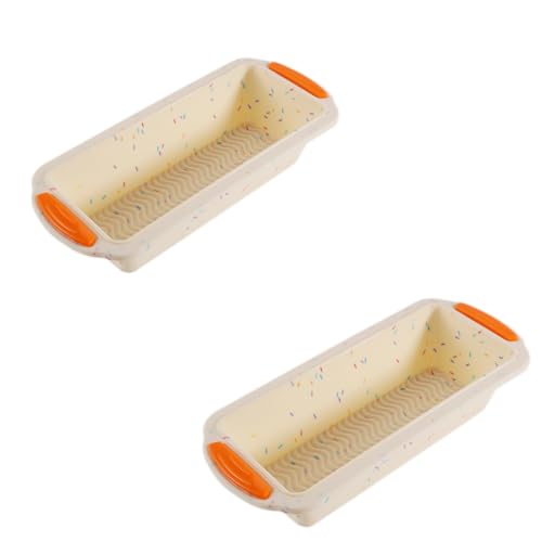HAN SHENG Silikon-Backform für Brot, Brot, Brot, Fleisch, Pfund, Kuchen, Toastform, handgefertigt, 2 Stück HAN SHENG Silikon-Backform für Brot, Brot, Brot, Fleisch, Pfund, Kuchen, Toastform, handgefertigt, 2 Stück von HAN SHENG