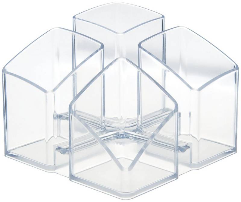 HAN Aufbewahrungsbox SCALA transparent Polystyrol 4 Fächer 12,5 x 12,5 x 10,0 cm von HAN