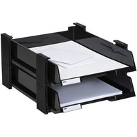 HAN Briefablagen-Set DIN C4 schwarz von HAN