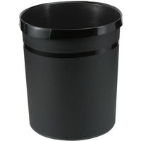 HAN GRIP KARMA 18198-13 Papierkorb 18l Recycling Kunststoff Öko-Schwarz von HAN