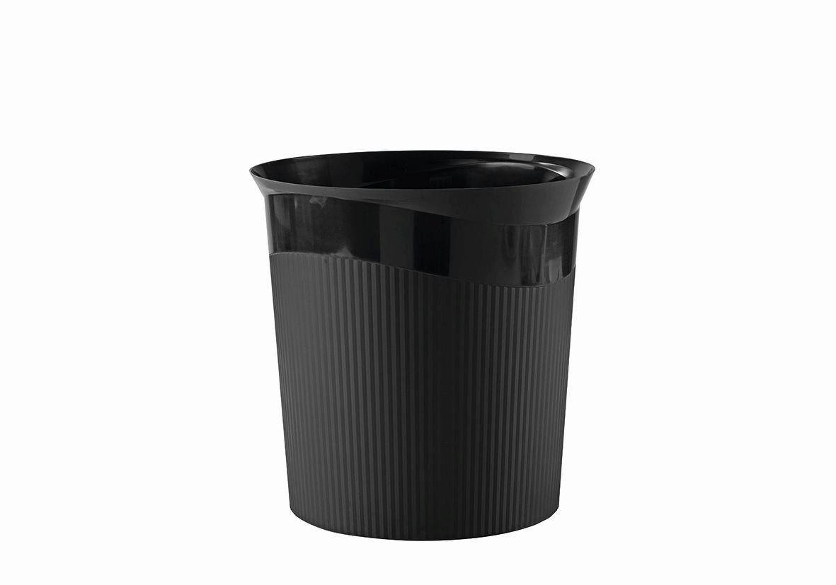 HAN Mülleimer HAN Papierkorb Re-LOOP, Öko-Kunststoff, 13 Liter, schwarz von HAN