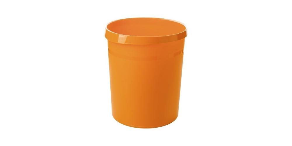 HAN Papierkorb Papierkorb GRIP 31,2x35 cm (xH) 18l Polypropylen Farbe: orange 1 Sortierfach von HAN