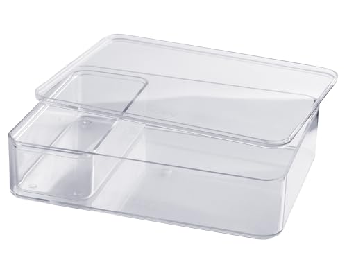HAN Schubladenbox Allison SMART-ORGANIZER Utensilienbox mit Innenschale und Deckel/Serviertablett, stapelbar, für Büro, Schreibtisch, Badezimmer, Küche, möbelschonende Gummifüße, 1110-23, transparent HAN Schubladenbox Allison SMART-ORGANIZER Utensilienbox mit Innenschale und Deckel/Serviertablett, stapelbar, für Büro, Schreibtisch, Badezimmer, Küche, möbelschonende Gummifüße, 1110-23, transparent von HAN