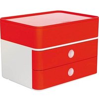 HAN Schubladenbox Smart Box plus ALLISON  rot 1100-17, DIN A5 mit 3 Schubladen von HAN