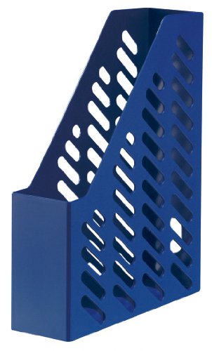 HAN Stehsammler KLASSIK, DIN A4/C4, mit Sicht- und Griffloch, blau, 3 Stück von HAN