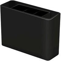 HAN Stiftehalter smart-Line schwarz Kunststoff 3 Fächer 13,5 x 4,0 x 9,8 cm von HAN
