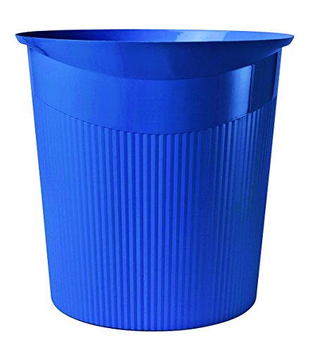 Papierkorb HAN LOOP, 13 Liter, modernes Design, rund, blau von HAN