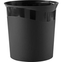 HAN - Papierkorb Re-LOOP 28,8 x 28,7 cm (d. x h) 13l Polypropylen 100 % recycelt Farbe: schwarz 1 Sortierfach von HAN