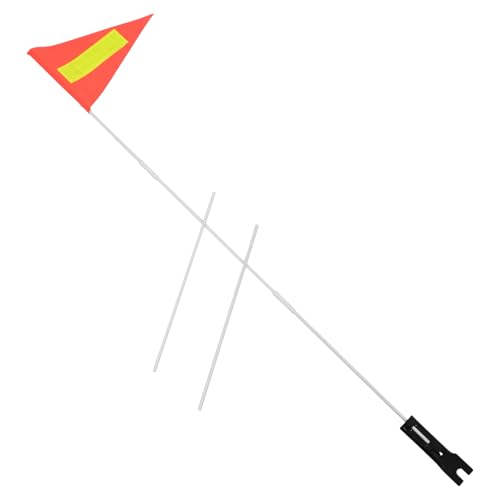 HANABASS 1 Satz Fahnenmast für Kinderfahrräder tragbare Sicherheitsfahne professionelle Radsportflagge Fahrräder Fahnenmast Safety Flag Kit Kit pp Orange von HANABASS