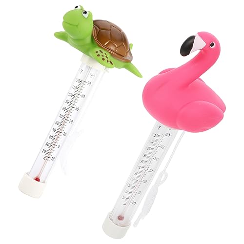 HANABASS 1 Satz Schwimmendes Wasserthermometer Für Pool Und Badewanne Flamingo Schildkröte Präzises Temperaturmessgerät Für Schwimmbad Badewasser Und Teich 2 Stück HANABASS 1 Satz Schwimmendes Wasserthermometer Für Pool Und Badewanne Flamingo Schildkröte Präzises Temperaturmessgerät Für Schwimmbad Badewasser Und Teich 2 Stück von HANABASS