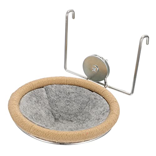 HANABASS 1 Satz Vogel Brutnest Set für Wellensittiche und Papageien Teiliges Nistpaket mit Nest Kissen und Metallregal für Schlaf und Brutplätze Langlebige Materialien Große Kapazität von HANABASS