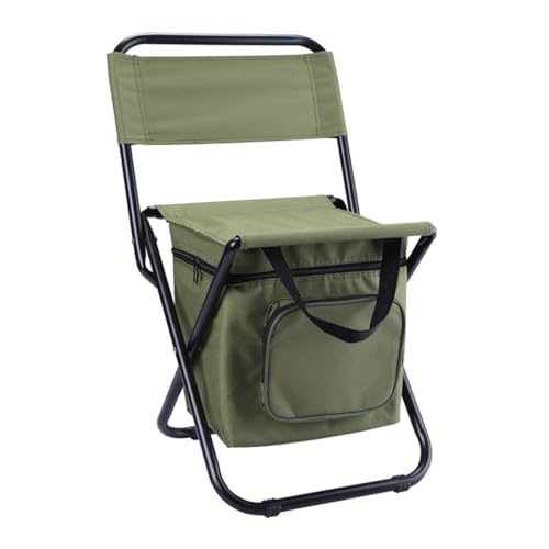HANABASS 1 Stück Klappstuhl für Angler Multifunktionaler Faltstuhl mit Kühltasche Stauraum und Rückenlehne für Camping Garten Strand und Outdoor Aktivitäten Militärgrün HANABASS 1 Stück Klappstuhl für Angler Multifunktionaler Faltstuhl mit Kühltasche Stauraum und Rückenlehne für Camping Garten Strand und Outdoor Aktivitäten Militärgrün von HANABASS
