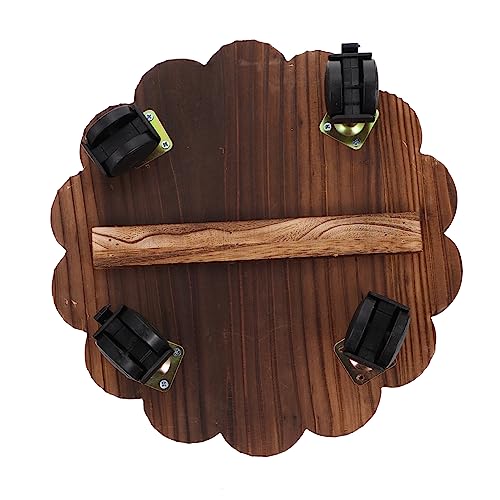 HANABASS 1 Stück Rollender Pflanzenständer mit Bremsbaren Rädern Holzblumentopf Tray Blumenhalter für Garten Wohnzimmer Funktional für Schwere Töpfe HANABASS 1 Stück Rollender Pflanzenständer mit Bremsbaren Rädern Holzblumentopf Tray Blumenhalter für Garten Wohnzimmer Funktional für Schwere Töpfe von HANABASS