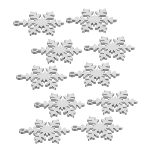 HANABASS 10 Stück Teiliges Edelstahl Schneeflocken Haustier Namensschild Geräuschlos Robust Festlich für Hunde und Katzen Bequeme Silberfarbene Weihnachtsanhänger für und Dekoration HANABASS 10 Stück Teiliges Edelstahl Schneeflocken Haustier Namensschild Geräuschlos Robust Festlich für Hunde und Katzen Bequeme Silberfarbene Weihnachtsanhänger für und Dekoration von HANABASS