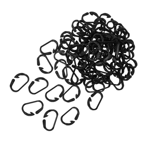 HANABASS 100 Stück Pom Kunststoff Karabinerhaken Robuster Multifunktionshaken für Zeltseile Camping Planenbefestigung und Gewächshaus Leichte Outdoor Clips für Rucksack und Abdeckung von HANABASS