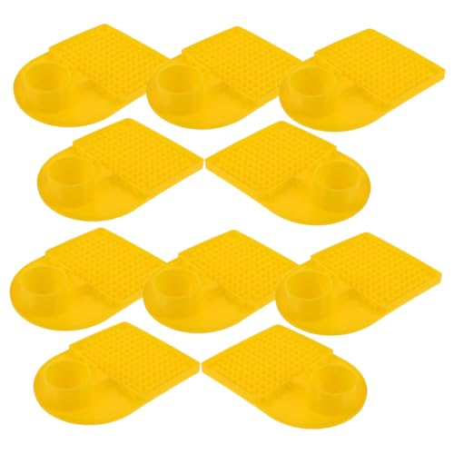 HANABASS 12 Stück Teiliges Beehive Wasserspender mit Diebstahlschutz Bienentränke mit Tropf-design gegen Ertrinken Kompatibel mit Standardflaschen Hygienische Fütterung für Imkerei Zubehör von HANABASS